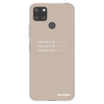 Picasee silikonski prozorni ovitek za Realme C21Y - Positive Vibes