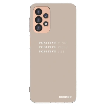 Picasee silikonski prozorni ovitek za Samsung Galaxy A23 A236B 5G - Positive Vibes