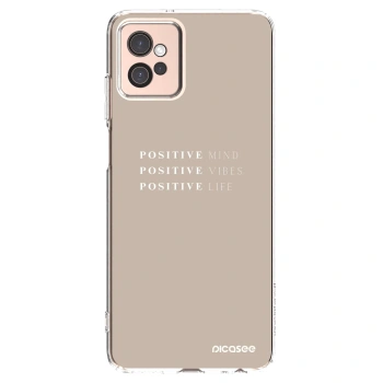 Picasee silikonski prozorni ovitek za Motorola Moto G32 - Positive Vibes