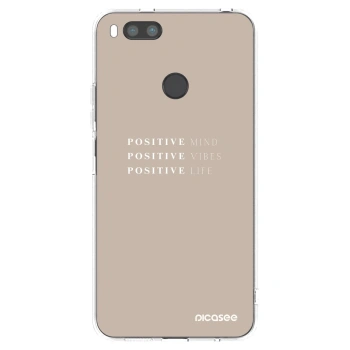 Picasee silikonski prozorni ovitek za Xiaomi Redmi A1 - Positive Vibes