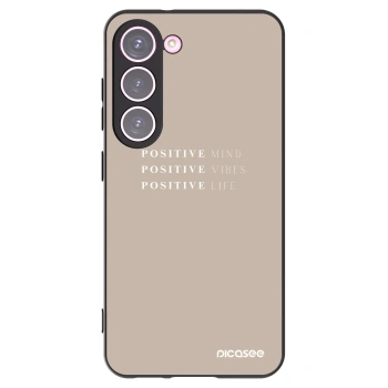 Picasee silikonski črni ovitek za Samsung Galaxy S23 5G - Positive Vibes