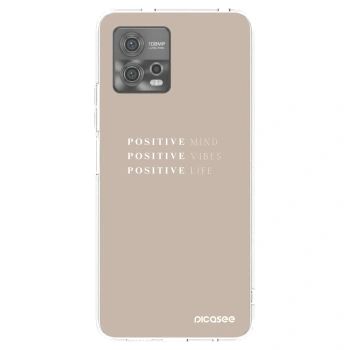 Picasee silikonski prozorni ovitek za Motorola Moto G72 - Positive Vibes