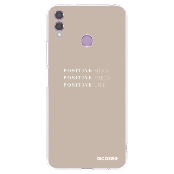 Picasee silikonski prozorni ovitek za Honor 8X - Positive Vibes