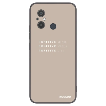 Picasee silikonski črni ovitek za Xiaomi Redmi 12C - Positive Vibes