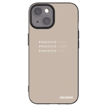 Picasee silikonski črni ovitek za Apple iPhone 15 - Positive Vibes