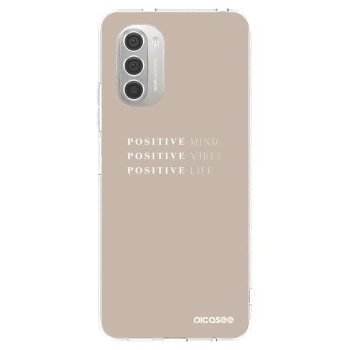 Picasee silikonski prozorni ovitek za Motorola Moto G51 - Positive Vibes