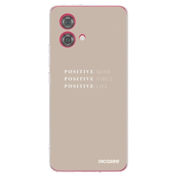 Picasee silikonski prozorni ovitek za Motorola Moto G84 5G - Positive Vibes