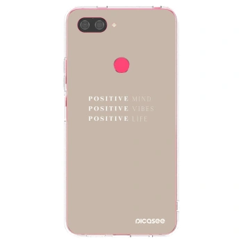 Picasee silikonski prozorni ovitek za Xiaomi Mi 8 Lite - Positive Vibes