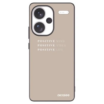 Picasee silikonski črni ovitek za Xiaomi Redmi Note 13 Pro+ 5G - Positive Vibes