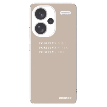 Picasee silikonski prozorni ovitek za Xiaomi Redmi Note 13 Pro+ 5G - Positive Vibes