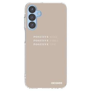 Picasee silikonski prozorni ovitek za Samsung Galaxy A15 A156B 5G - Positive Vibes