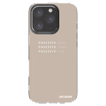 Picasee silikonski prozorni ovitek za Apple iPhone 16 Pro - Positive Vibes