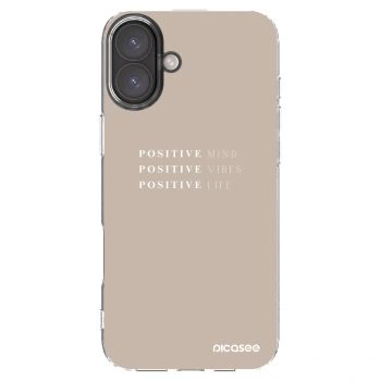 Picasee silikonski prozorni ovitek za Apple iPhone 16 Plus - Positive Vibes