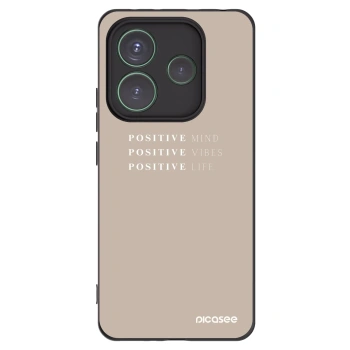 Picasee silikonski črni ovitek za Xiaomi Redmi Note 14 5G - Positive Vibes