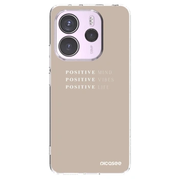 Picasee silikonski prozorni ovitek za Xiaomi Redmi Note 14 4G - Positive Vibes