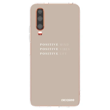 Picasee silikonski prozorni ovitek za Huawei P30 - Positive Vibes