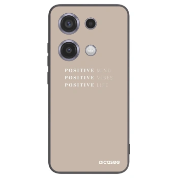 Picasee silikonski črni ovitek za Xiaomi Redmi Note 14S - Positive Vibes