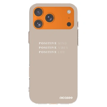 Picasee silikonski prozorni ovitek za Apple iPhone 17 Pro Max - Positive Vibes