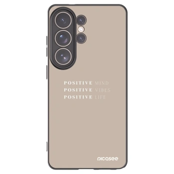 Picasee silikonski črni ovitek za Samsung Galaxy S26 Ultra - Positive Vibes