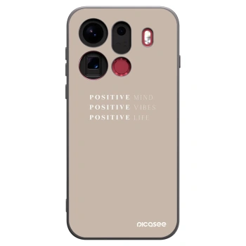 Picasee silikonski črni ovitek za OPPO Find X9 Pro - Positive Vibes