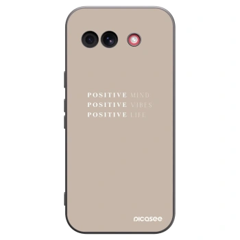 Picasee silikonski črni ovitek za Google Pixel 10a - Positive Vibes