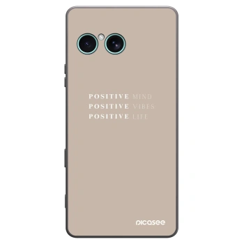 Picasee silikonski črni ovitek za Sony Xperia 10 VII - Positive Vibes