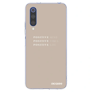 Picasee silikonski prozorni ovitek za Xiaomi Mi 9 SE - Positive Vibes