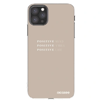 Picasee silikonski prozorni ovitek za Apple iPhone 11 Pro Max - Positive Vibes