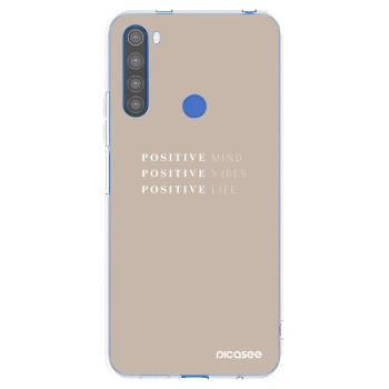 Picasee silikonski prozorni ovitek za Xiaomi Redmi Note 8T - Positive Vibes