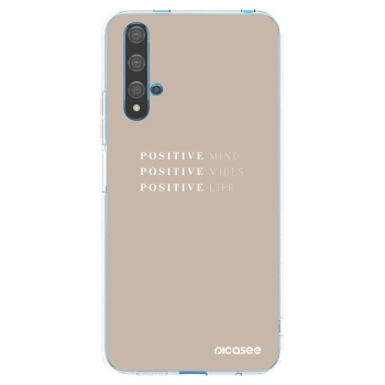 Picasee silikonski prozorni ovitek za Huawei Nova 5T - Positive Vibes