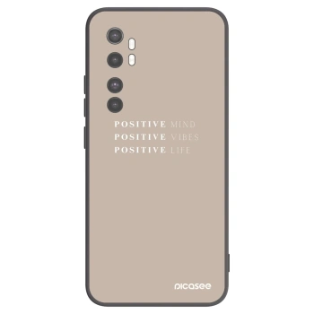 Picasee silikonski črni ovitek za Xiaomi Mi Note 10 Lite - Positive Vibes