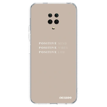 Picasee silikonski prozorni ovitek za Xiaomi Redmi Note 9S - Positive Vibes