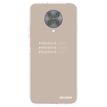 Picasee silikonski prozorni ovitek za Xiaomi Poco F2 Pro - Positive Vibes