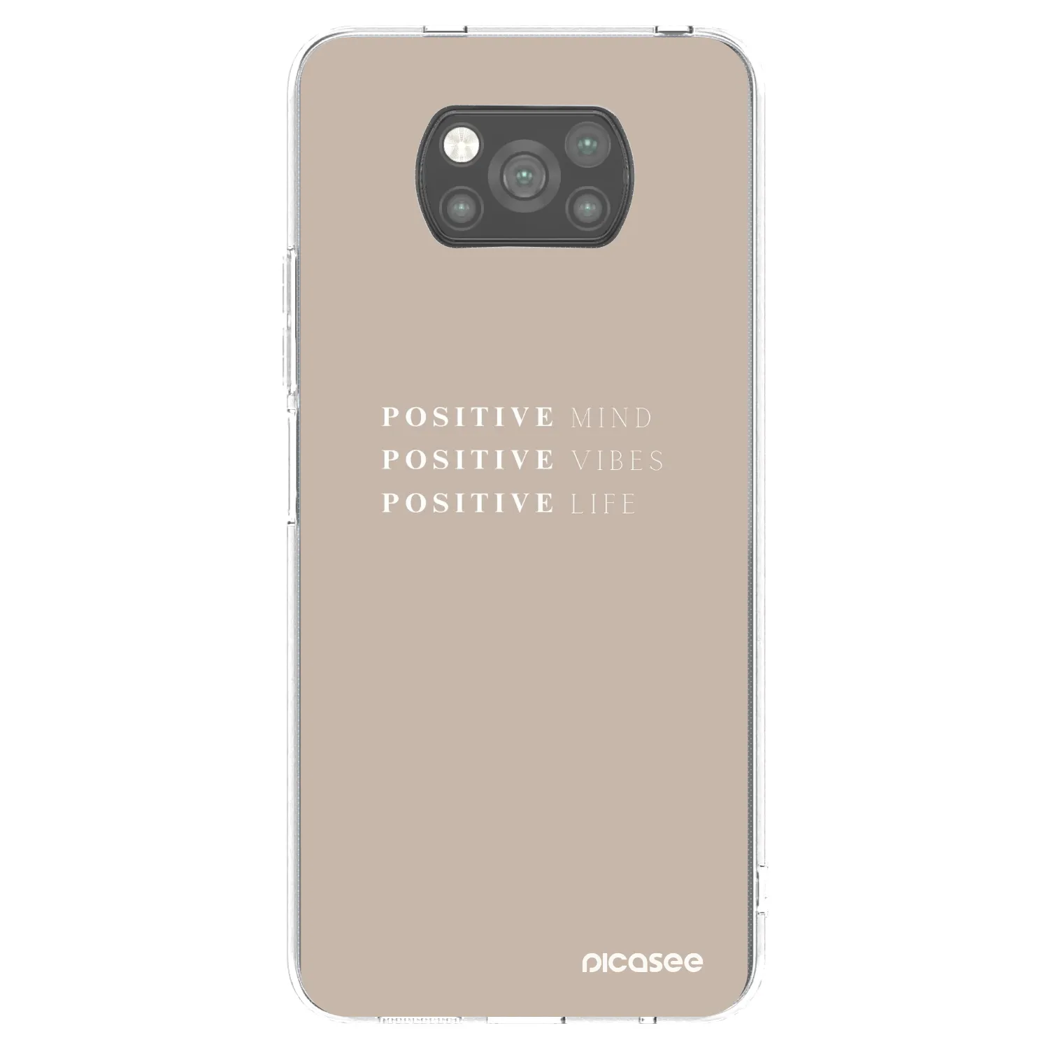 Picasee silikonski črni ovitek za Xiaomi Poco X3 - Positive Vibes