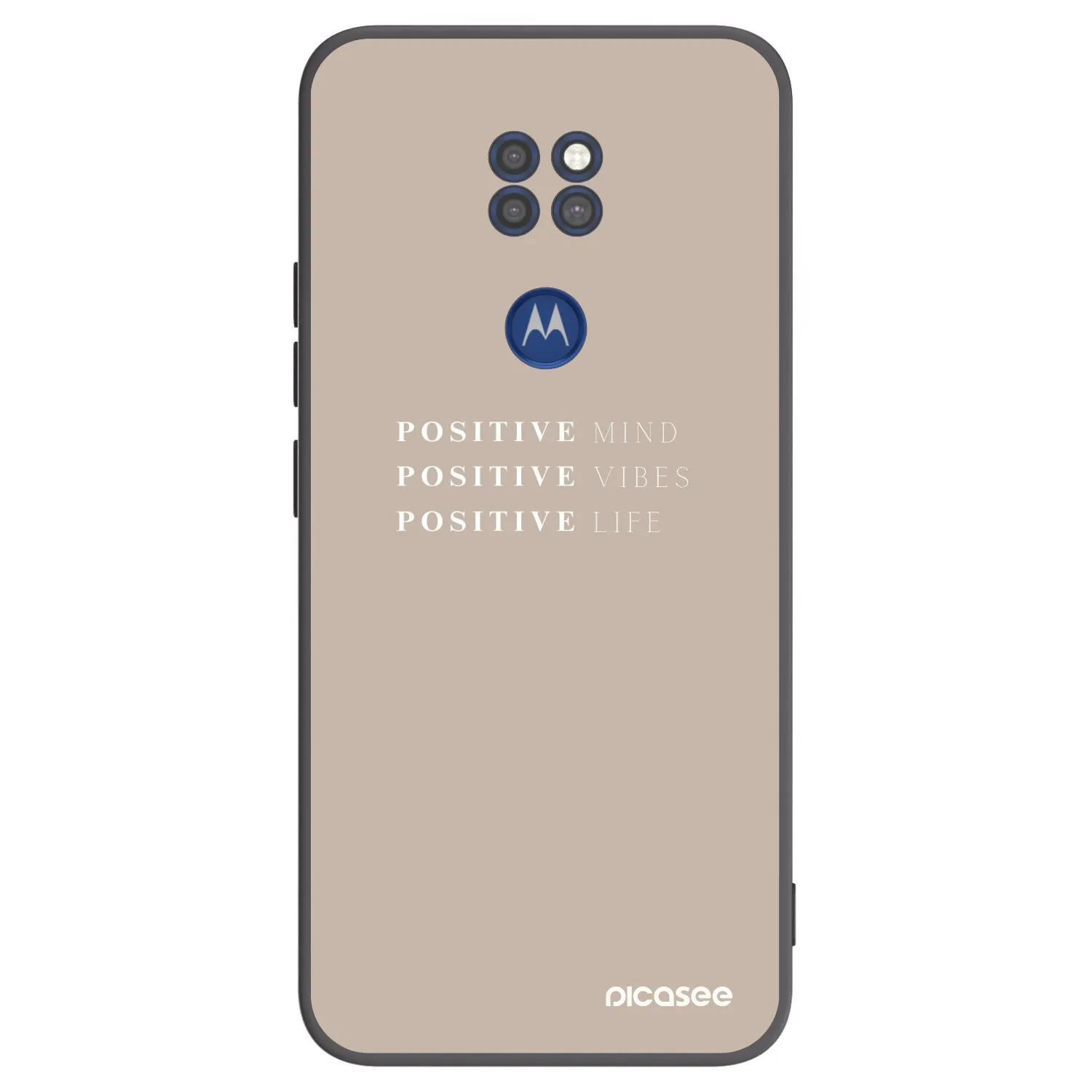 Picasee silikonski črni ovitek za Motorola Moto G9 Play - Positive Vibes