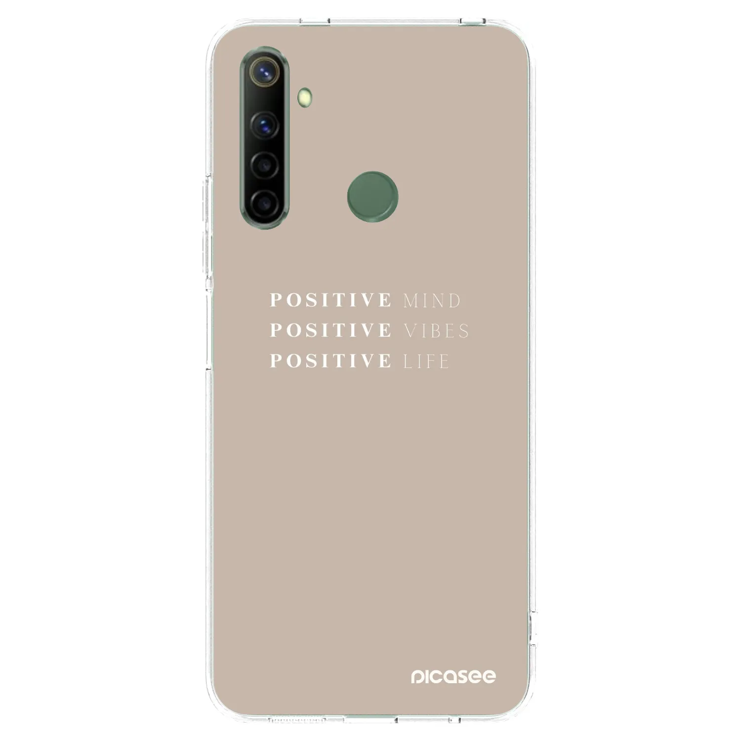 Picasee silikonski prozorni ovitek za Realme 6i - Positive Vibes