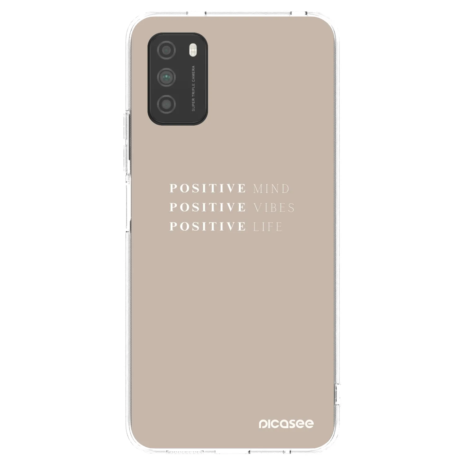 Picasee silikonski prozorni ovitek za Xiaomi Poco M3 - Positive Vibes