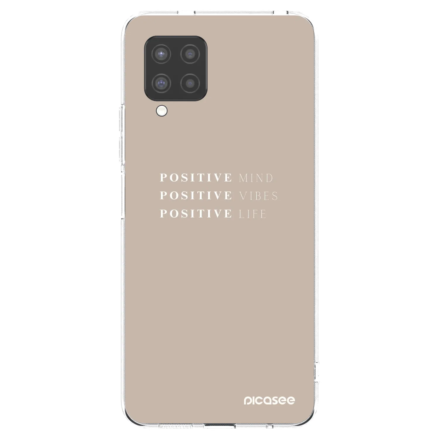 Picasee silikonski prozorni ovitek za Samsung Galaxy A42 A426B - Positive Vibes