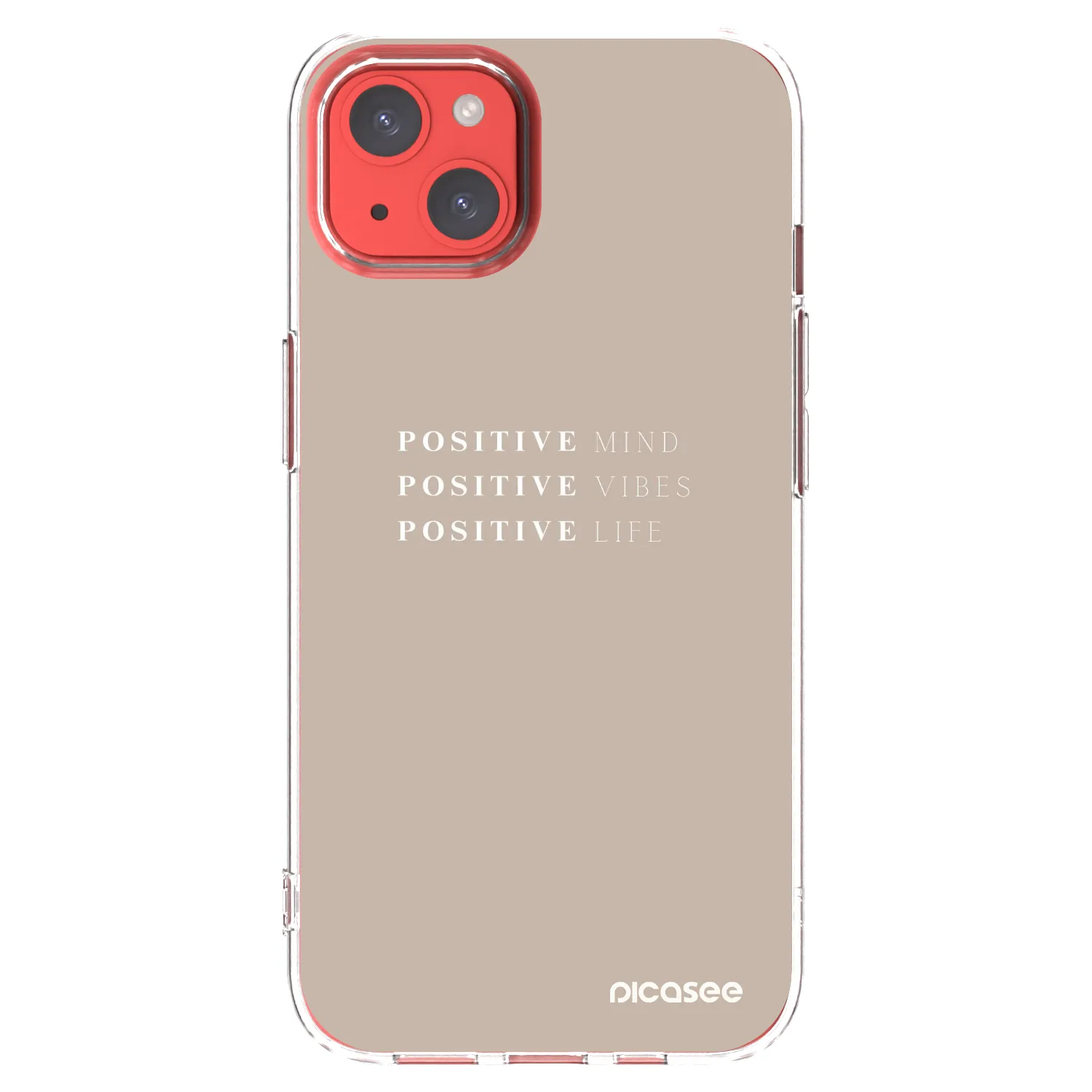 Picasee silikonski prozorni ovitek za Apple iPhone 13 - Positive Vibes