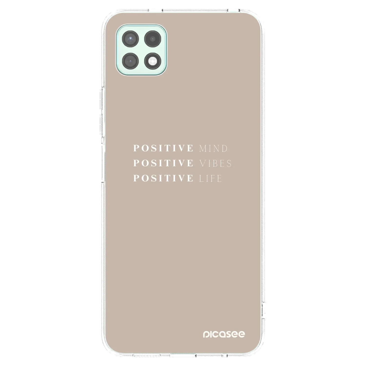 Picasee silikonski prozorni ovitek za Samsung Galaxy A22 A226B 5G - Positive Vibes
