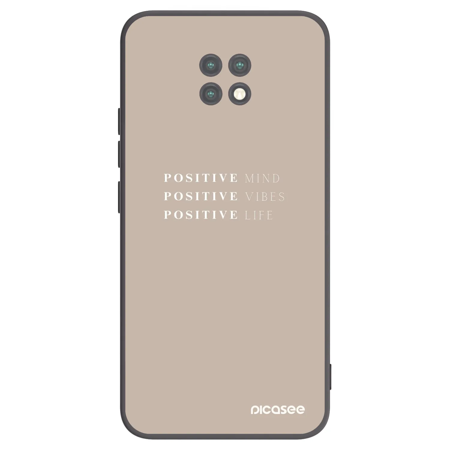 Picasee silikonski črni ovitek za Xiaomi Redmi Note 9T - Positive Vibes