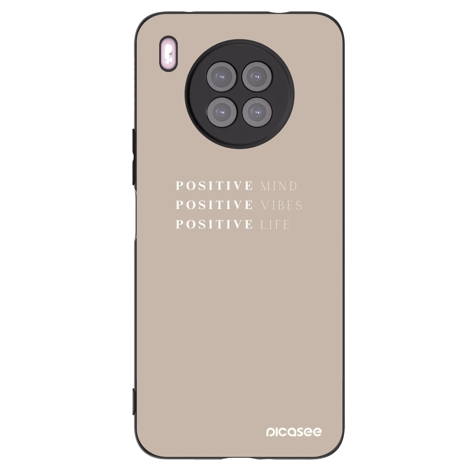 Picasee silikonski črni ovitek za Huawei Nova 8i - Positive Vibes