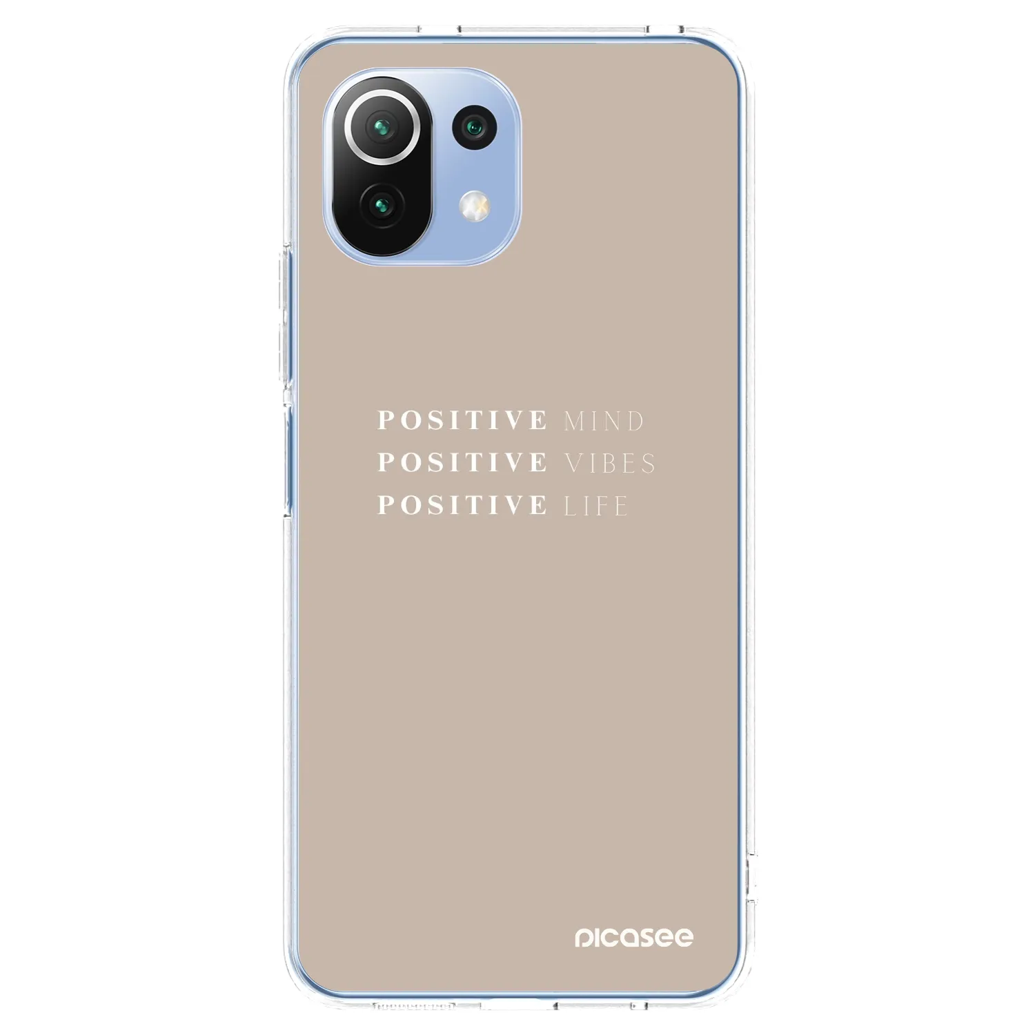Picasee silikonski prozorni ovitek za Xiaomi 11 Lite 5G NE - Positive Vibes