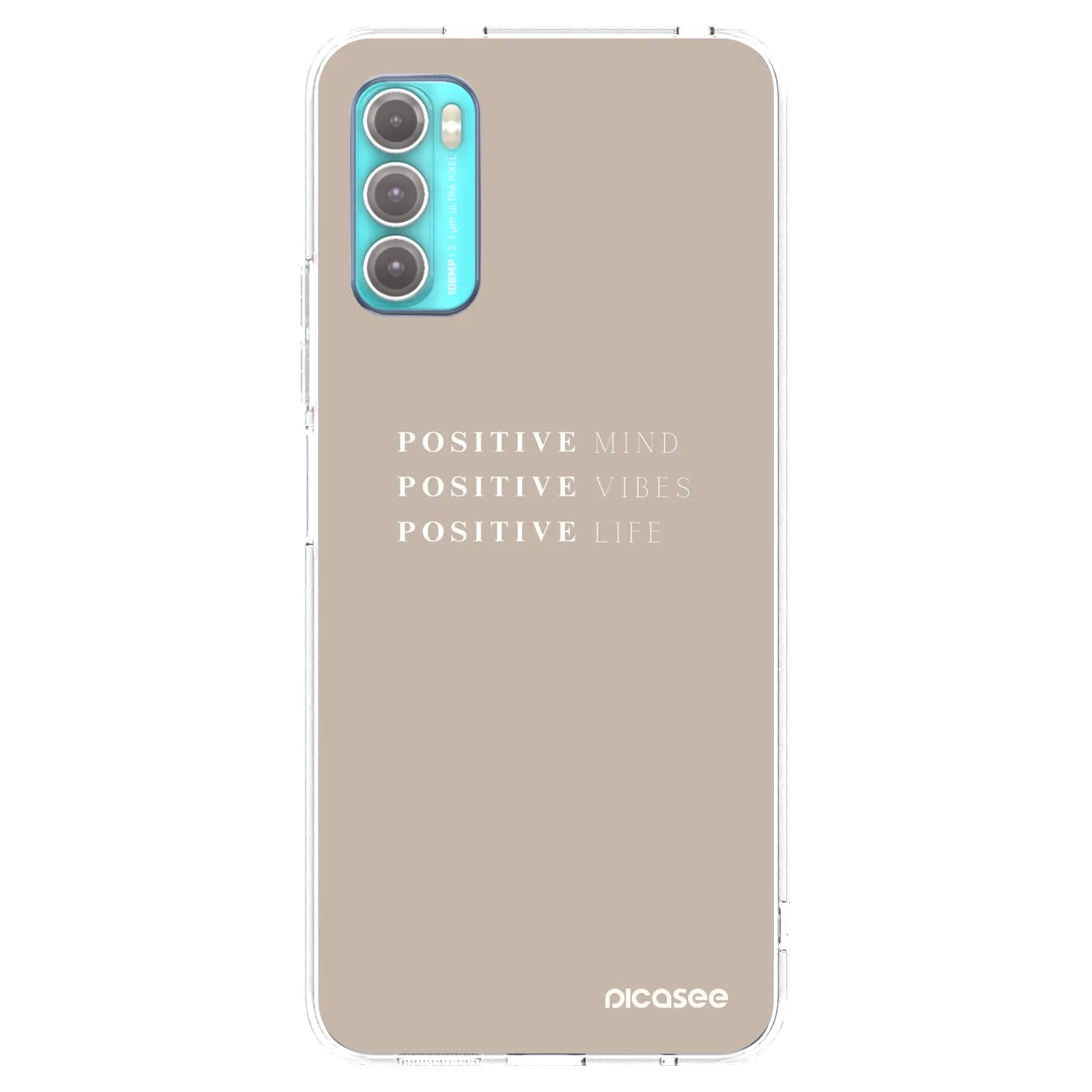 Picasee silikonski prozorni ovitek za Motorola Moto G60 - Positive Vibes