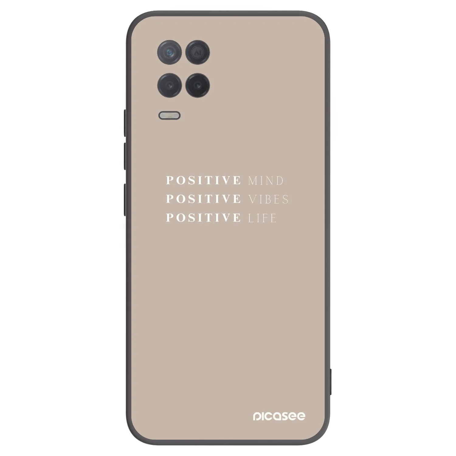 Picasee silikonski črni ovitek za Realme 8 5G - Positive Vibes