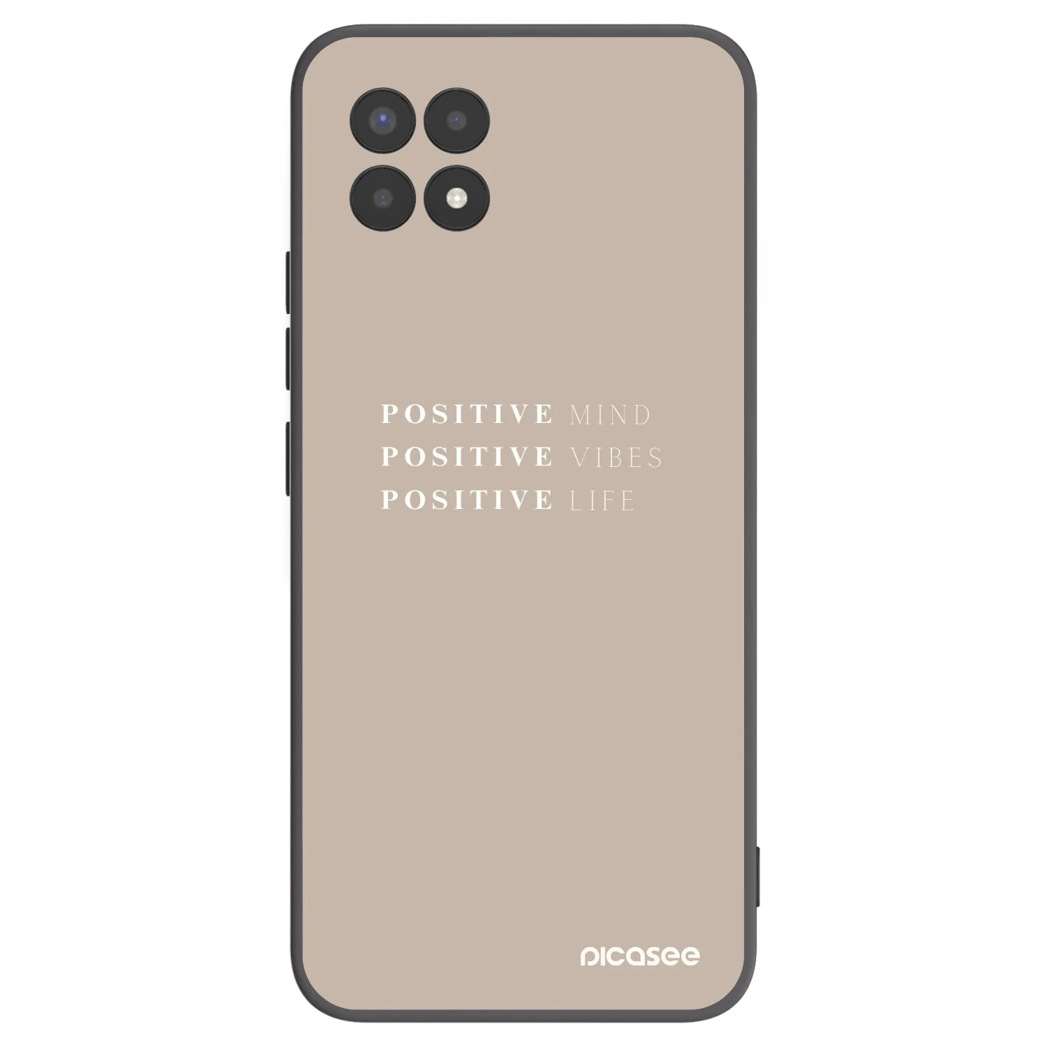 Picasee silikonski črni ovitek za Realme 8i - Positive Vibes