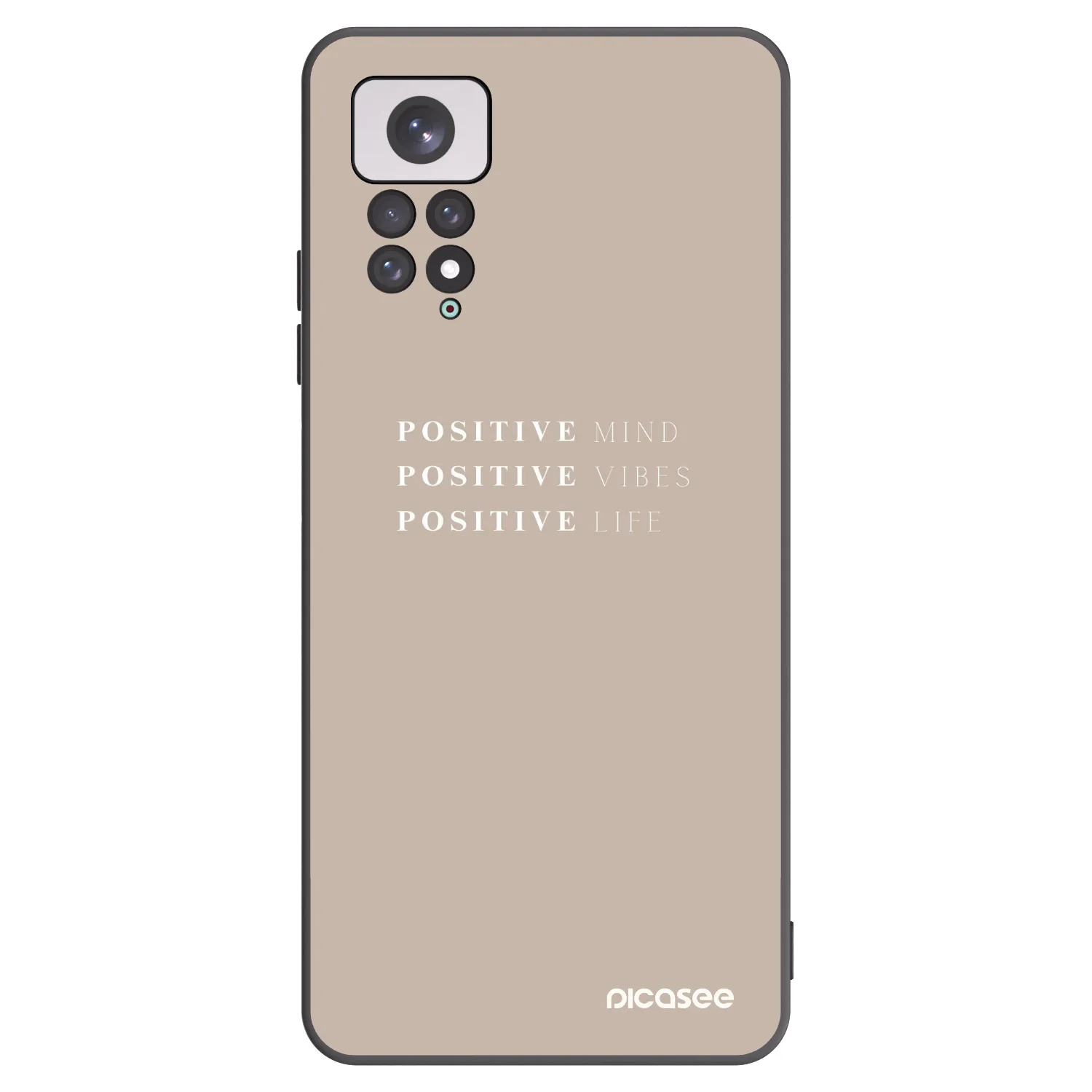 Picasee silikonski črni ovitek za Xiaomi Redmi Note 11 - Positive Vibes