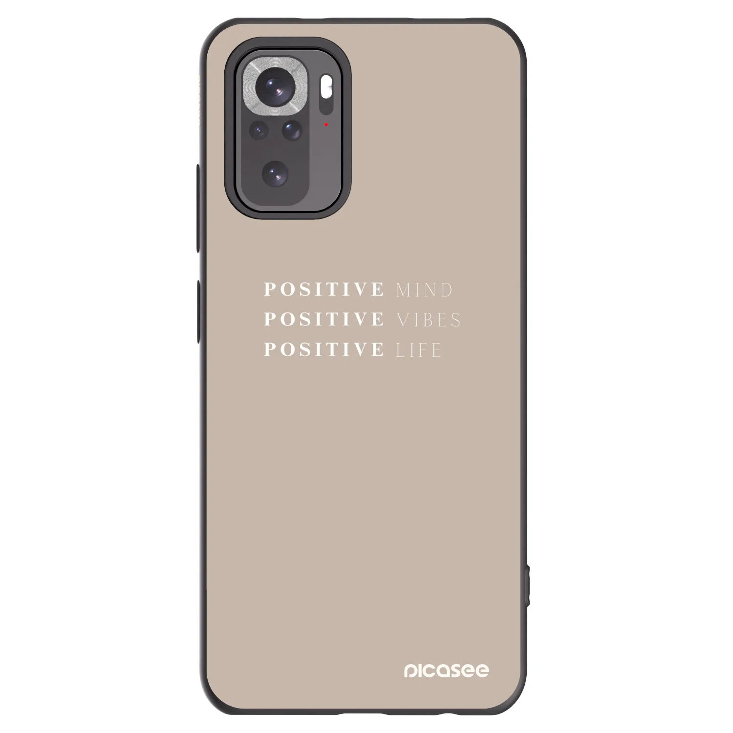 Picasee silikonski črni ovitek za Xiaomi Redmi Note 11S 4G - Positive Vibes