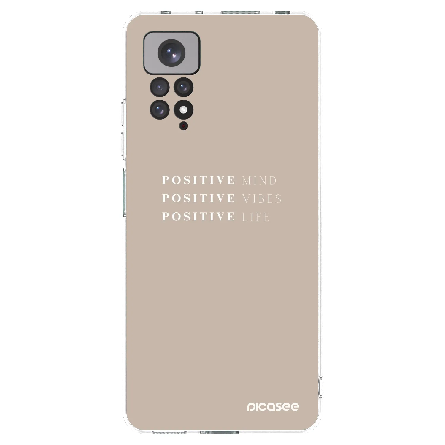 Picasee silikonski prozorni ovitek za Xiaomi Redmi Note 11S 4G - Positive Vibes
