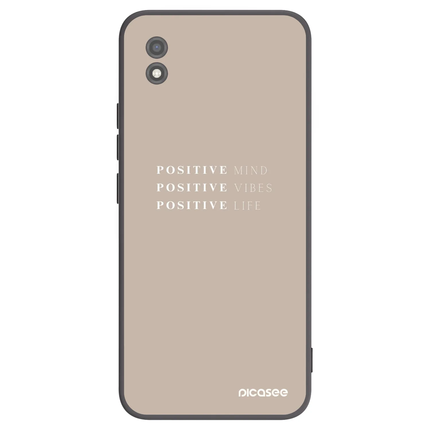Picasee silikonski črni ovitek za Realme C11 (2021) - Positive Vibes